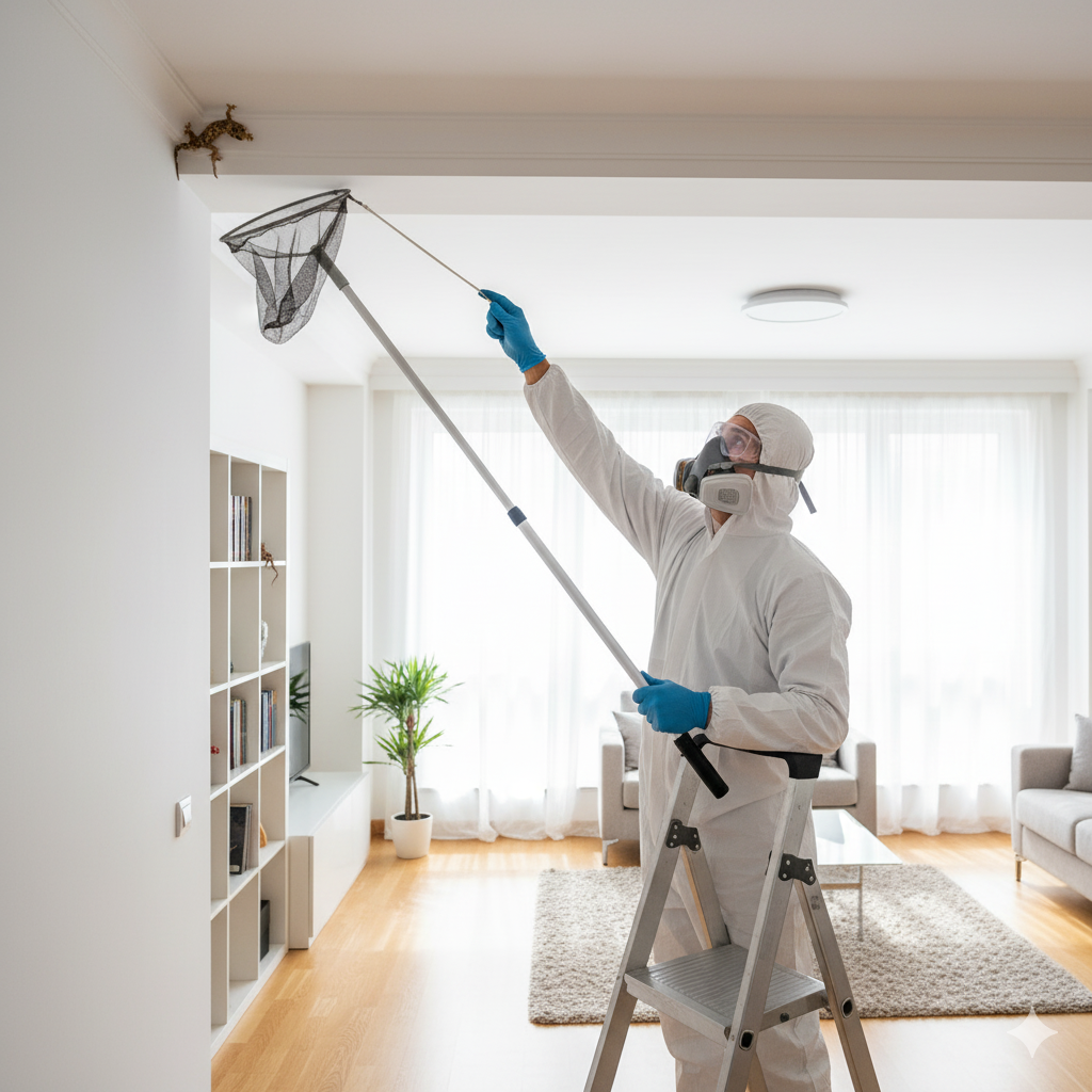 مكافحة الأبراص والوزغ