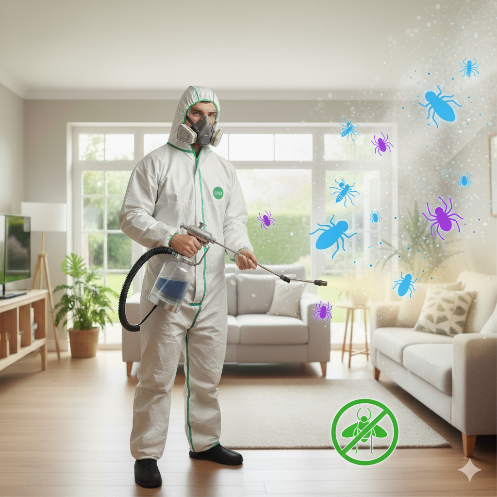 مكافحة البراغيث والعناكب